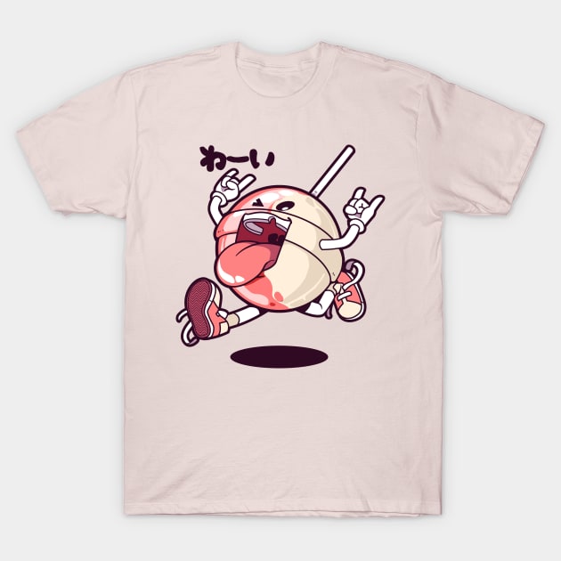 Jumpin' Lollipop (strawberry cream) T-Shirt by mankeeboi